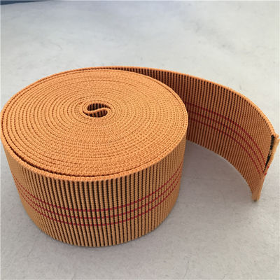 China alongamento exterior do Webbing 20%-30% da mobília da cor da laranja de 60mm com 3 linhas vermelhas fornecedor