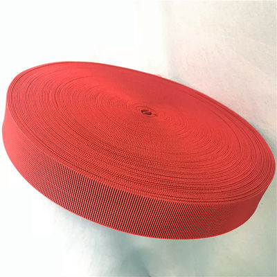 China Tipo exterior Webbing elástico da tampa da mobília de estofamento na cor vermelha fornecedor