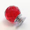 Puxe dos botões de cristal do cristal de rocha do botão do punho alaranjado ou transparente vermelho para a mobília fornecedor