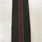 alongamento elástico do preto 50%-60% da cor do Webbing do sofá da largura de 7cm com linhas vermelhas fornecedor