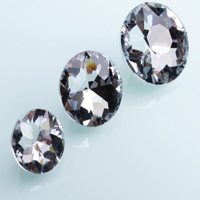O cristal de rocha de cristal do multi tamanho do estilo vário abotoa o diâmetro transparente de 25mm